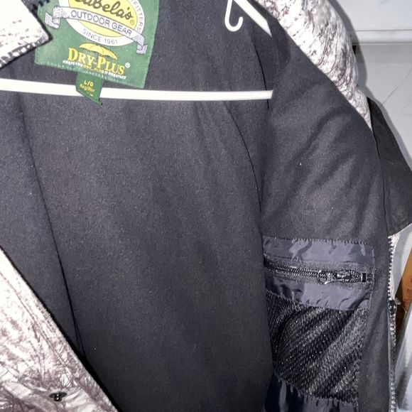 Cabelas Dry Plus Hunting Hooded Jacket Sz L Thinsulate Seclusion 3D Open Country - Picture 5 of 11